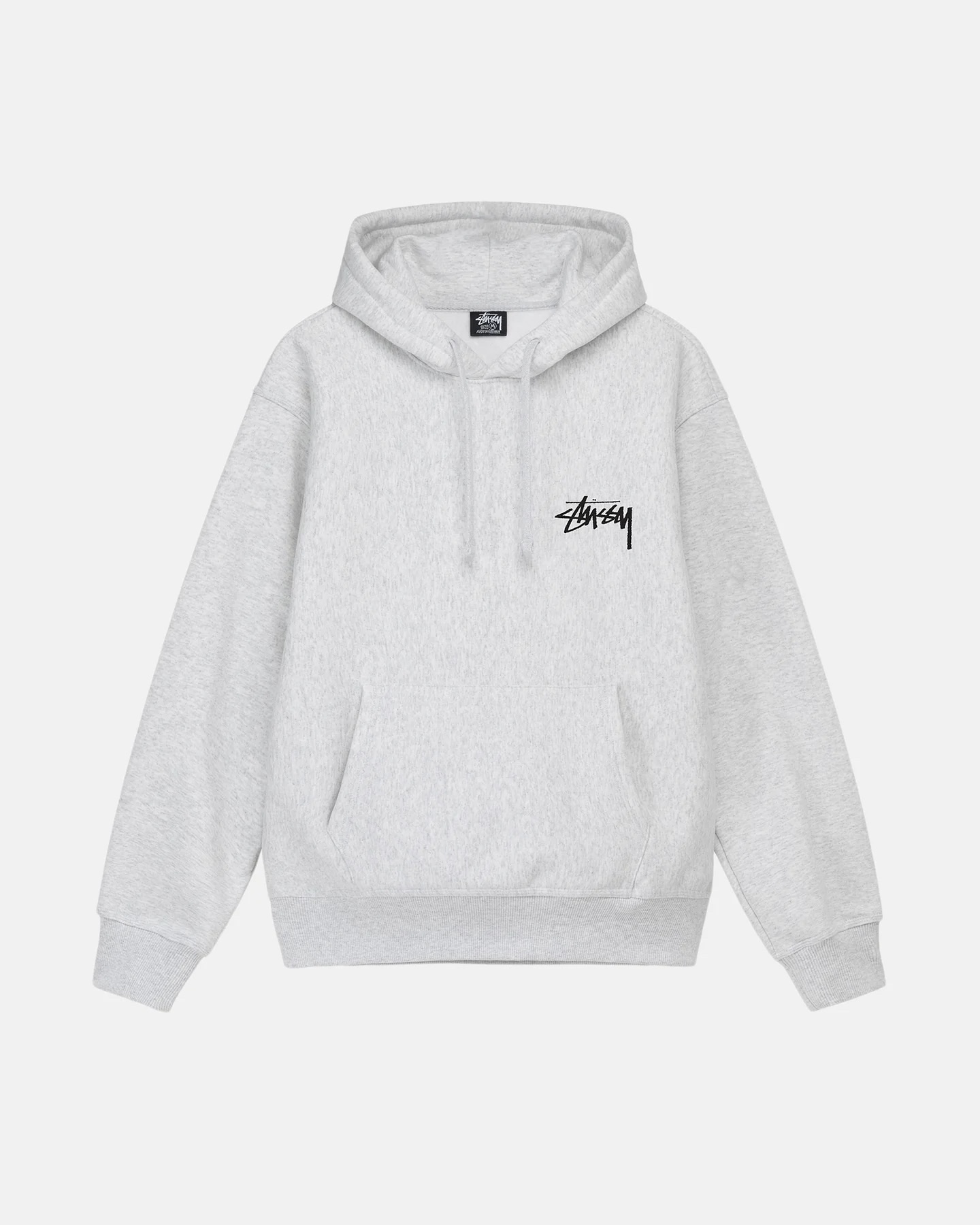 STUSSY DICE OUT HOODIE - ASH HEATHER