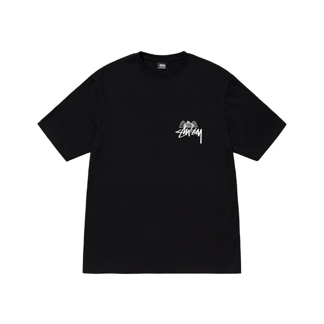 STUSSY ANGEL TSHIRT - BLACK