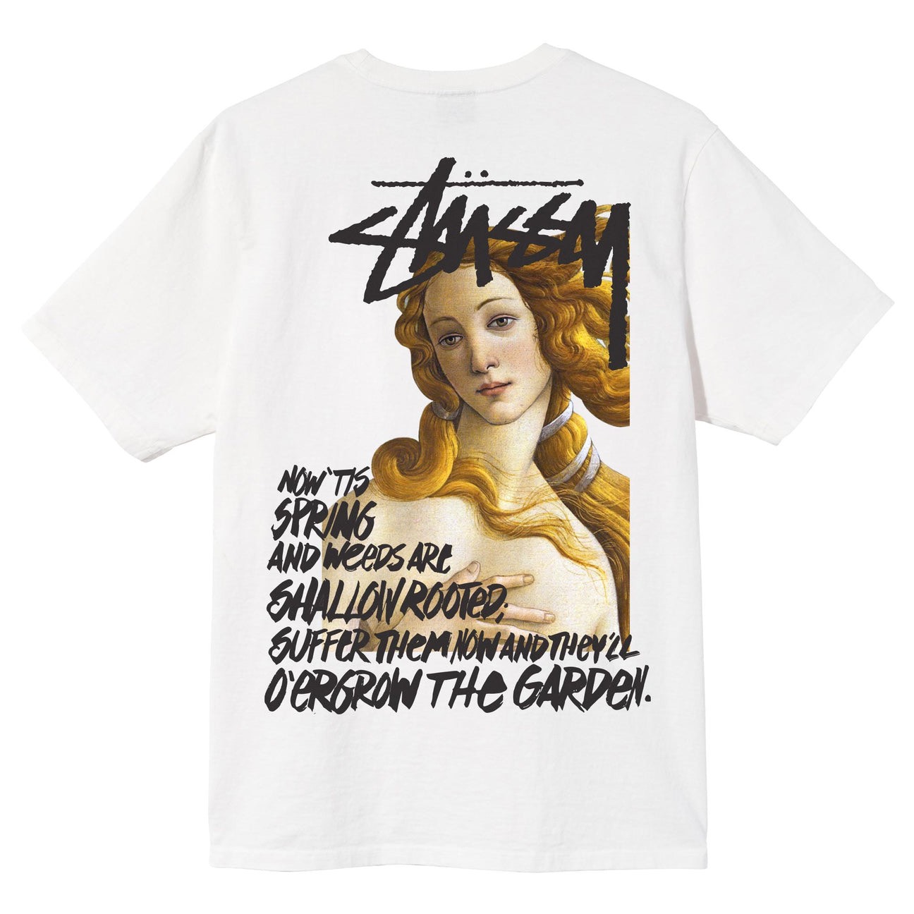 STUSSY SPRING WEEDS TSHIRT - WHITE
