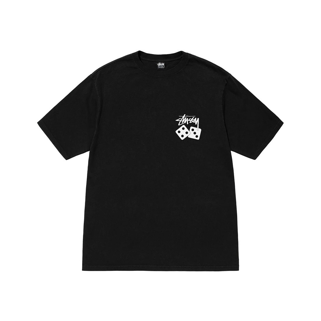 STUSSY DICE PIG DYED - BLACK