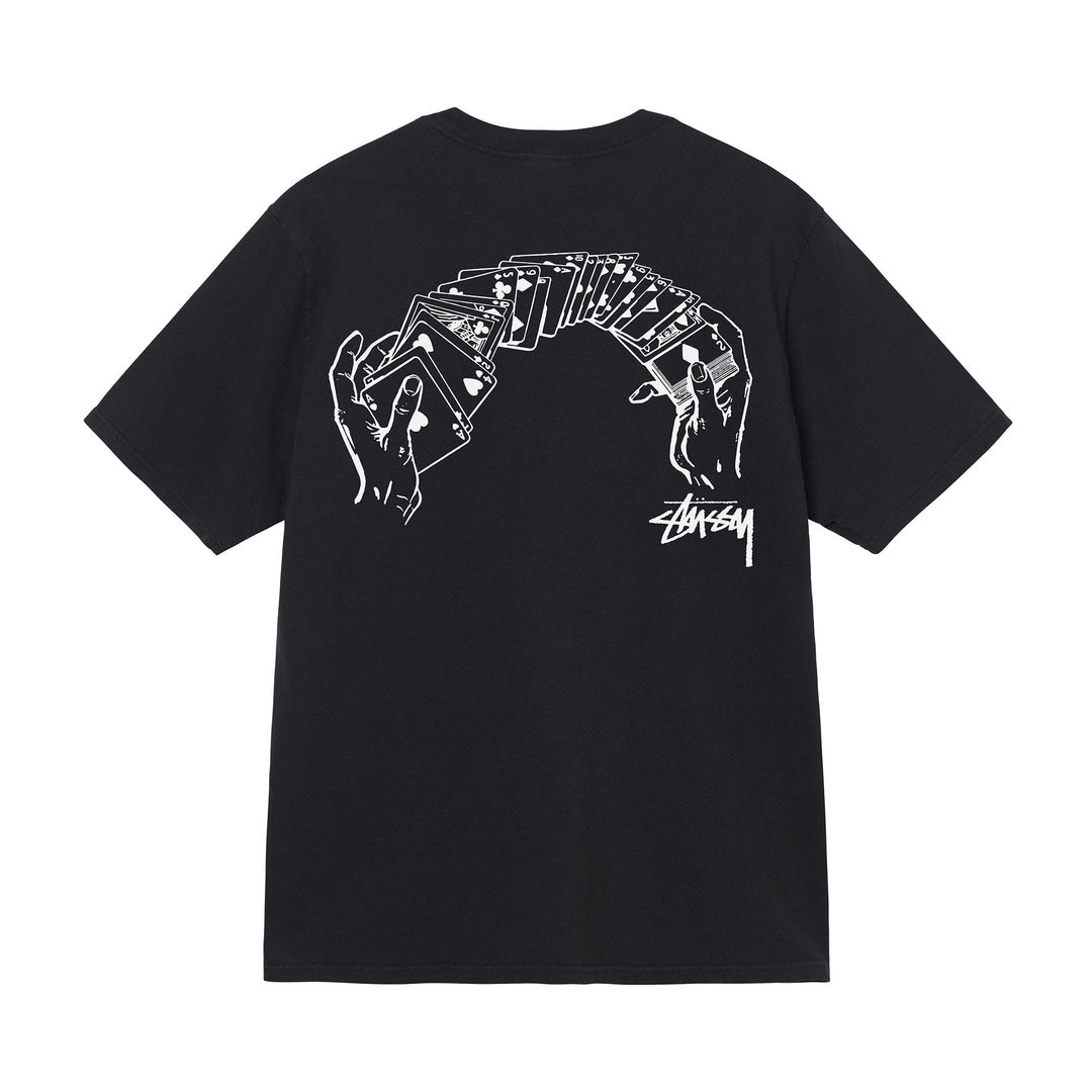 STUSSY SHUFFLE TSHIRT - BLACK