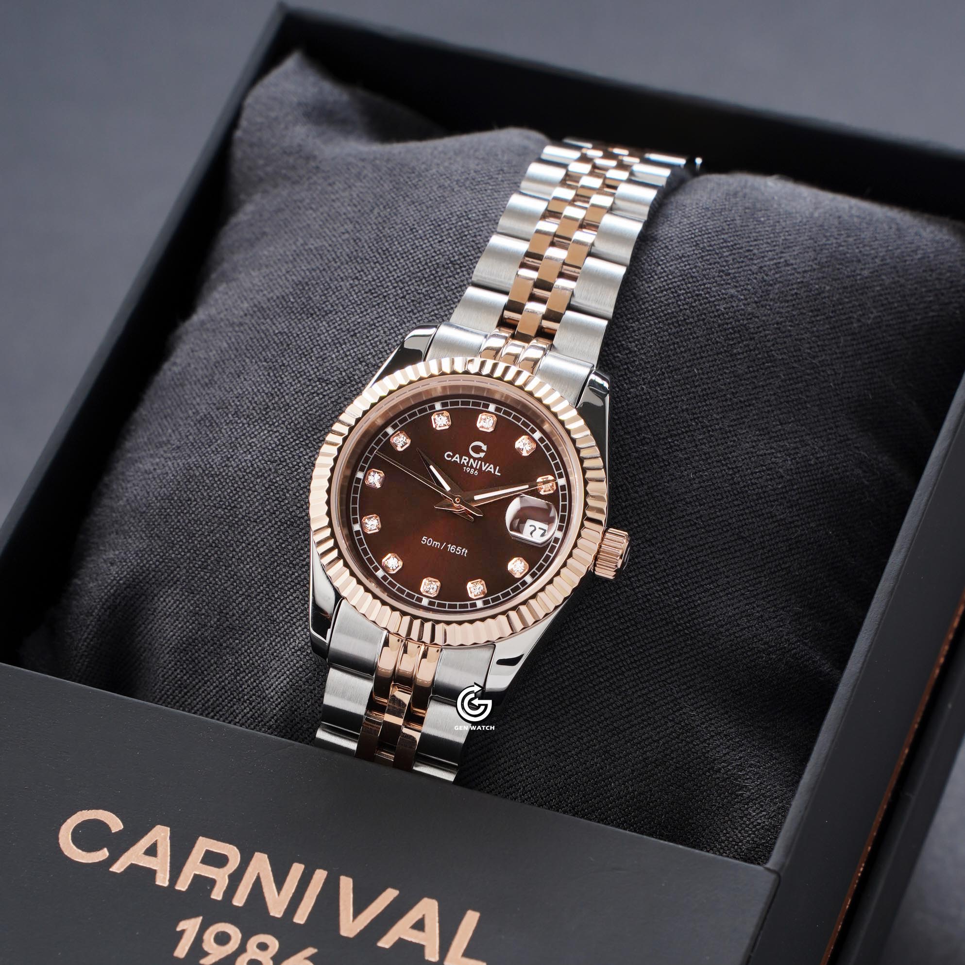 ĐỒNG HỒ NỮ CARNIVAL 8131L CH N QUARTZ 30MM