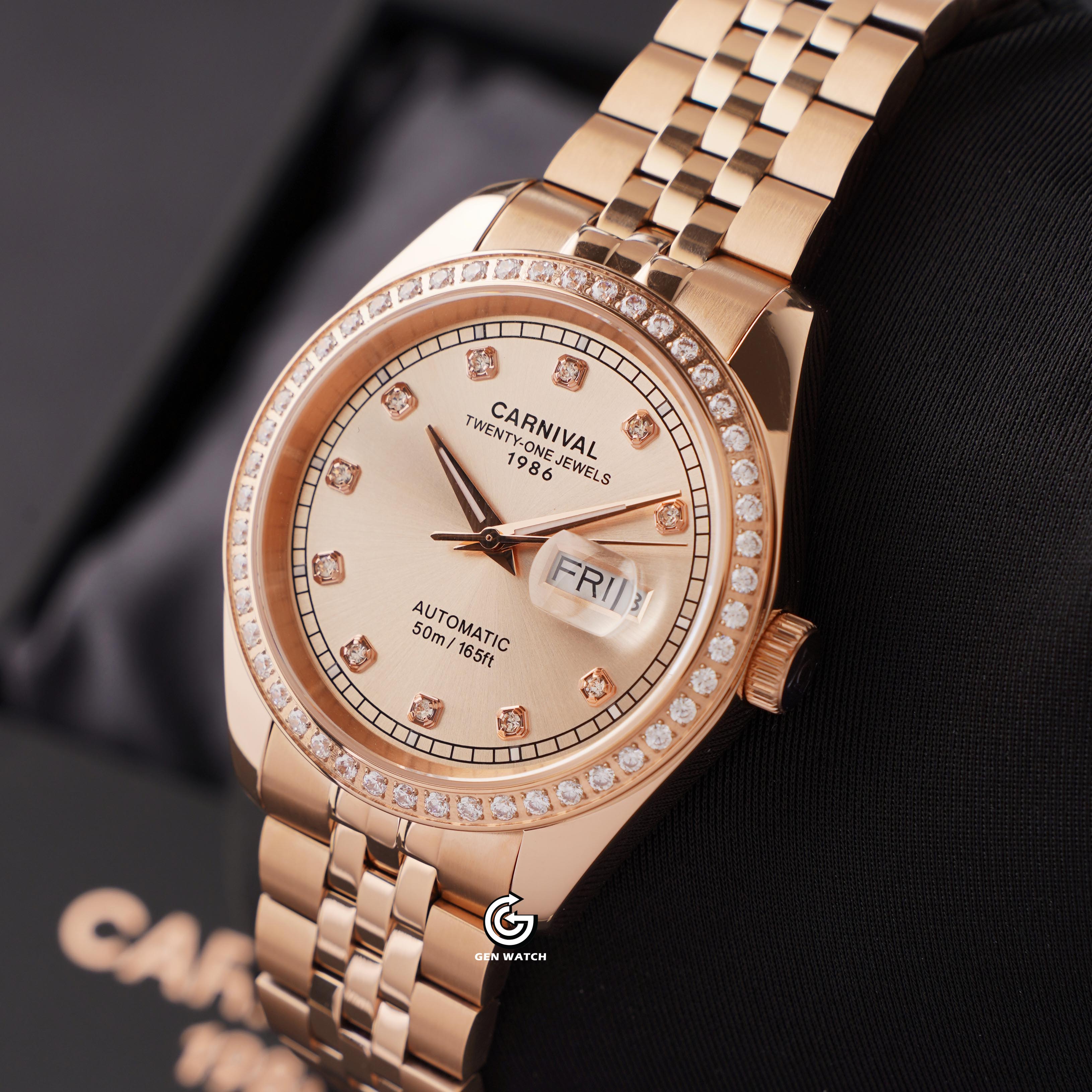 ĐỒNG HỒ NAM CARNIVAL 8131G2 VH NN AUTOMATIC 41MM