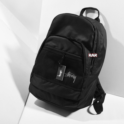 STUSSY STOCK BACKPACK - BLACK
