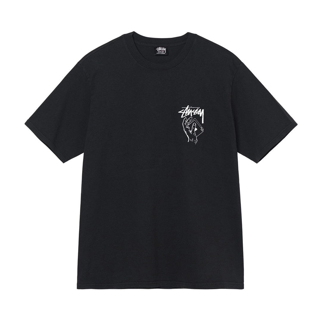 STUSSY SHUFFLE TSHIRT - BLACK