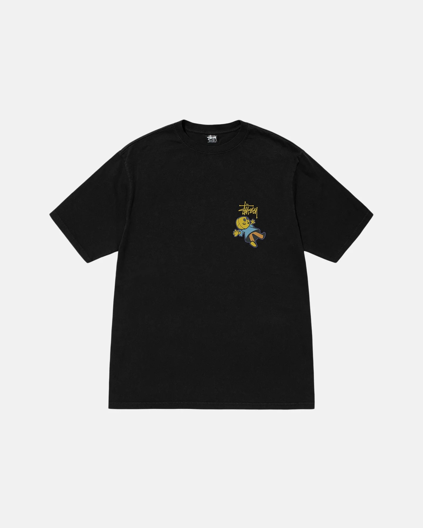 STUSSY DOLLIE DYED TSHIRT - BLACK