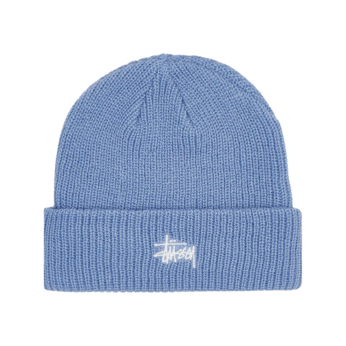 STUSSY STOCK HO17 CUFF BEANIE - SKY BLUE