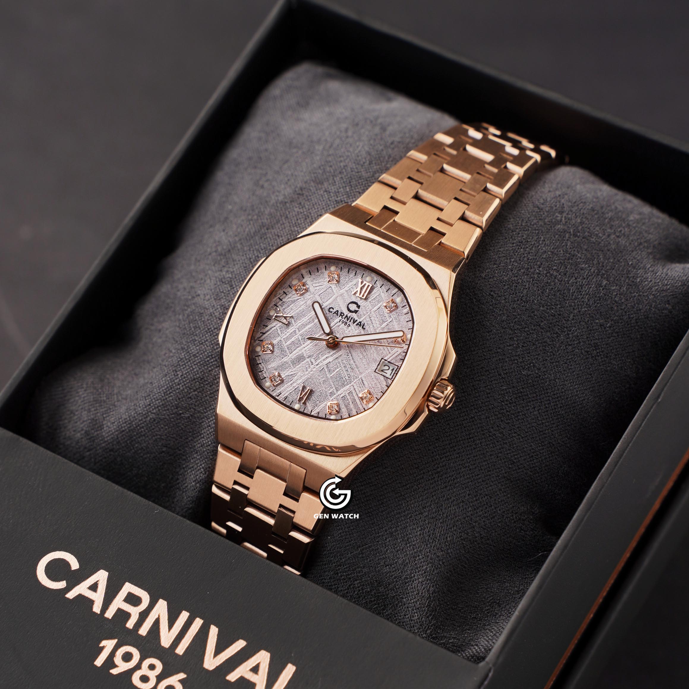 ĐỒNG HỒ NỮ CARNIVAL 8160L VH TT QUARTZ 34MM