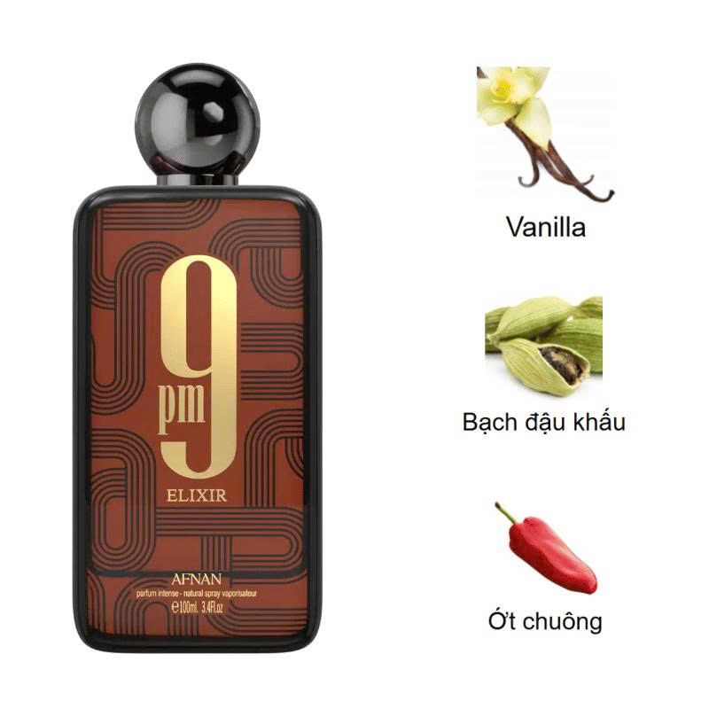 NƯỚC HOA NAM AFNAN 9PM ELIXIR 100ML