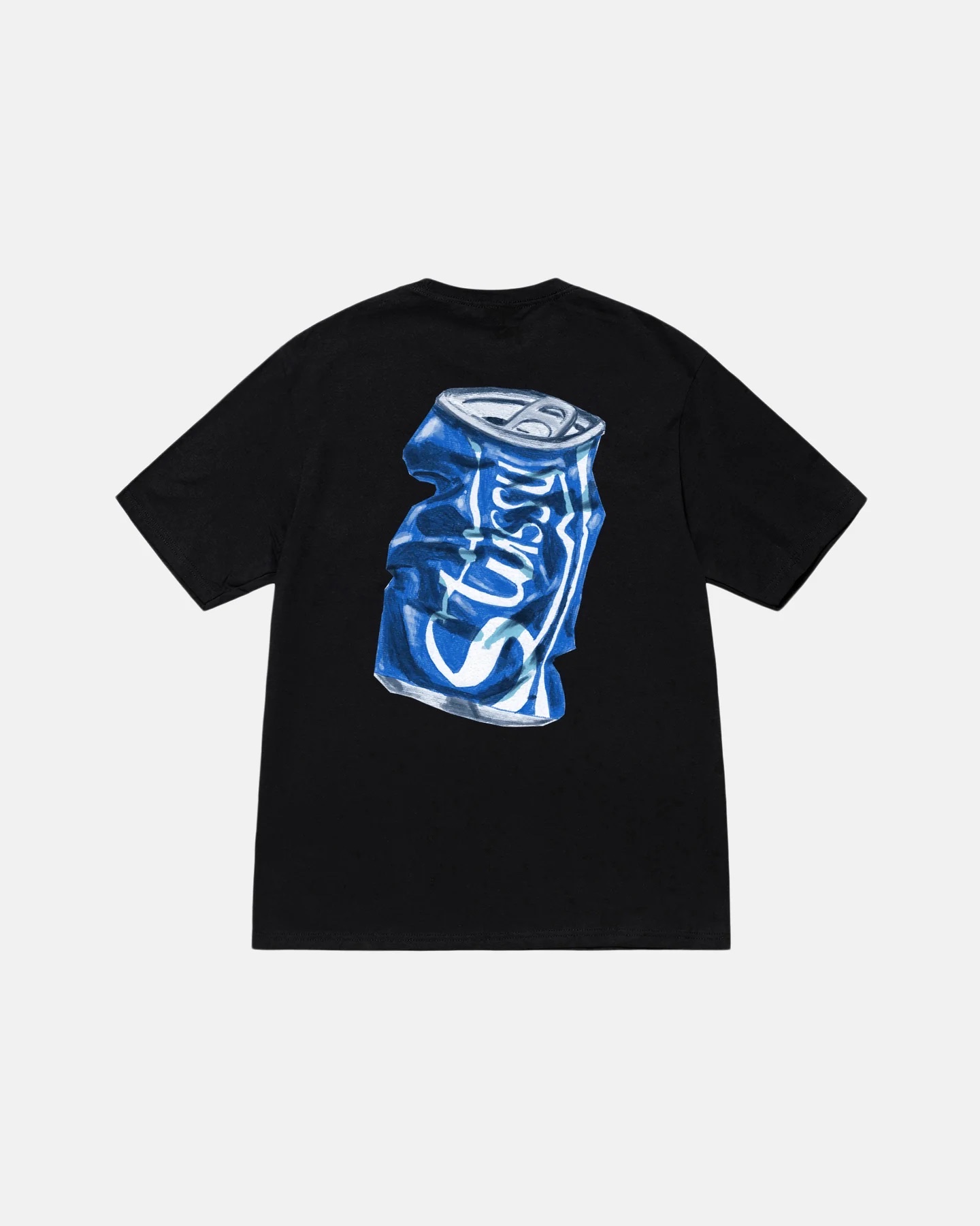 STUSSY SODA CAN TSHIRT - BLACK
