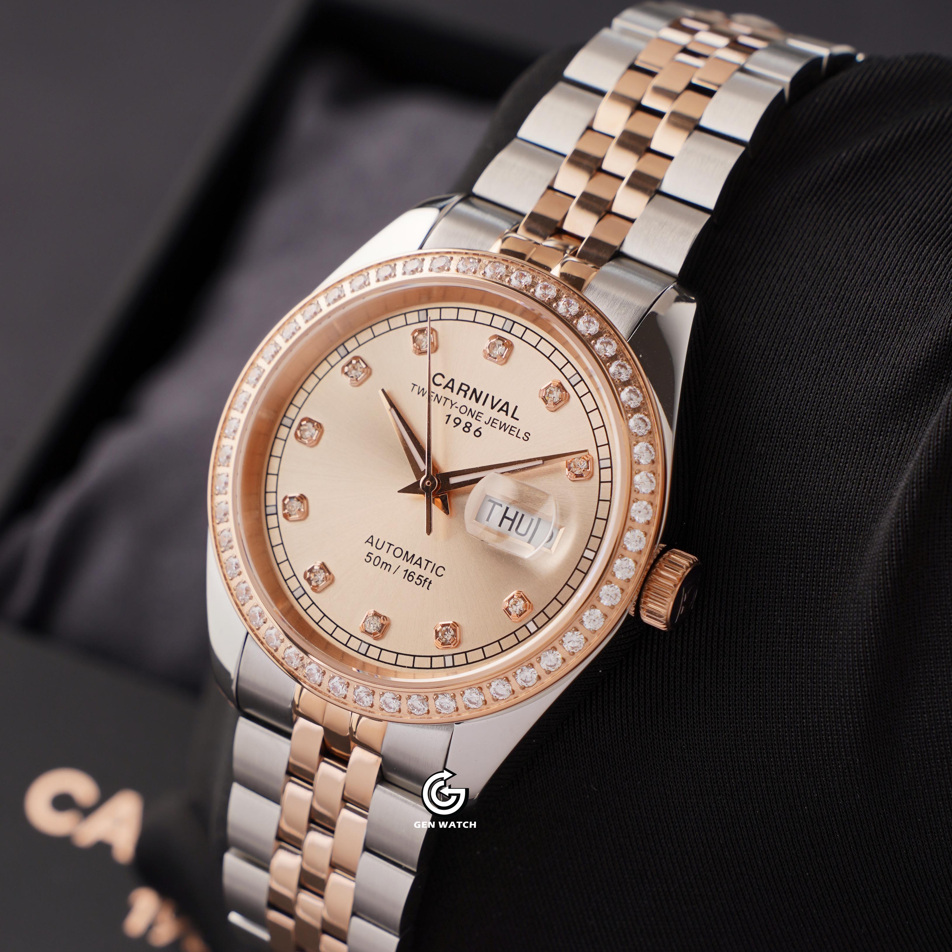 ĐỒNG HỒ NAM CARNIVAL 8131G2 CH NN AUTOMATIC 41MM