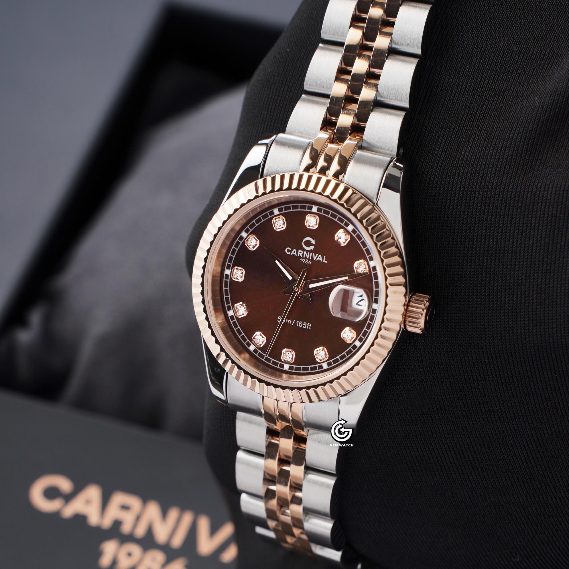 ĐỒNG HỒ NỮ CARNIVAL 8131L CH N QUARTZ 30MM
