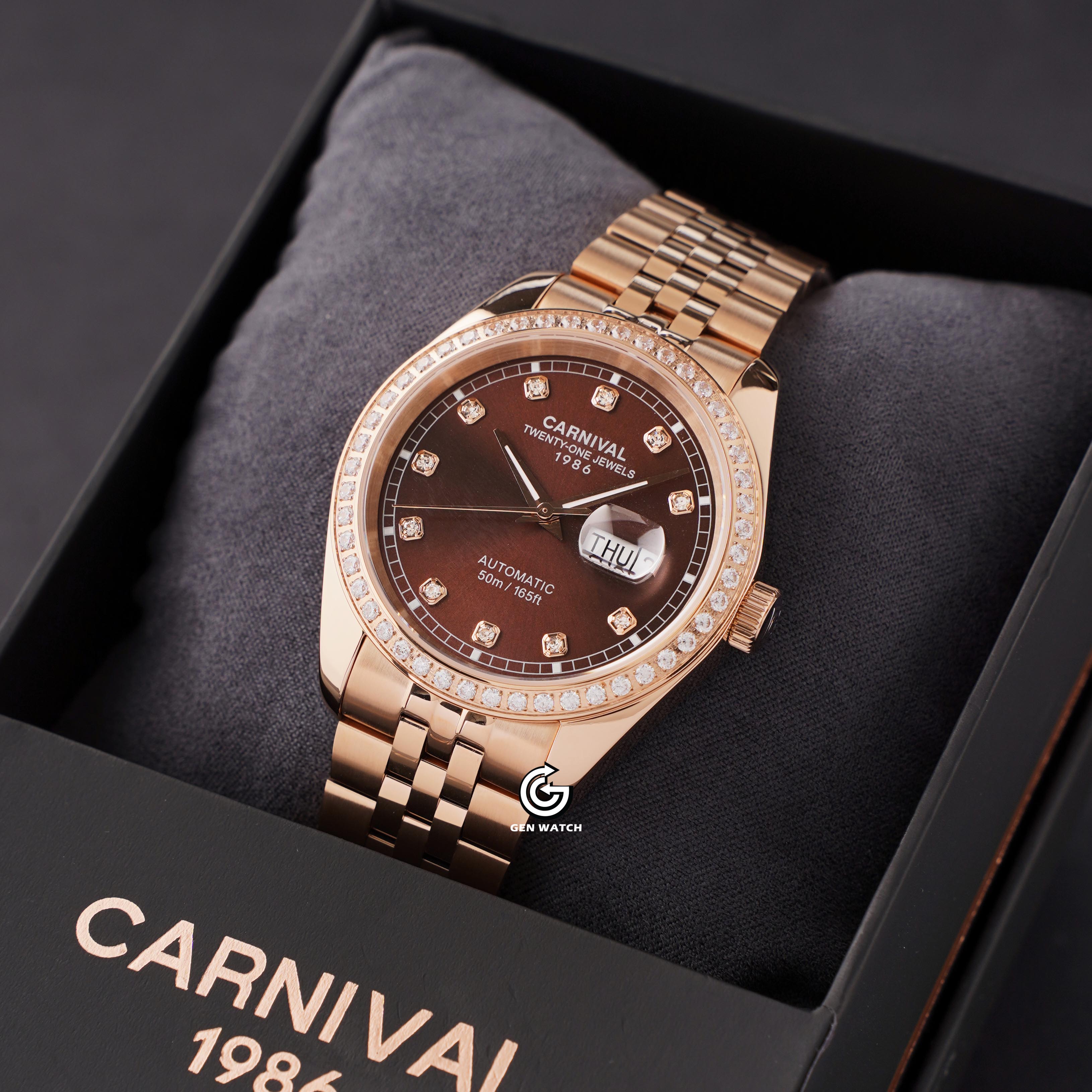 ĐỒNG HỒ NAM CARNIVAL 8131G2 VH N AUTOMATIC 41MM