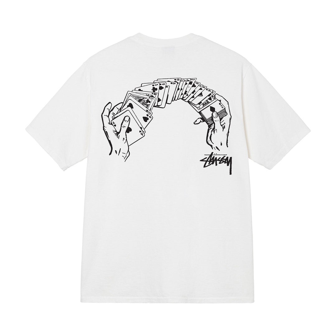 STUSSY SHUFFLE TSHIRT - WHITE