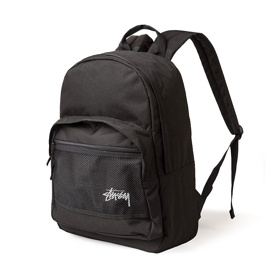 STUSSY STOCK BACKPACK - BLACK