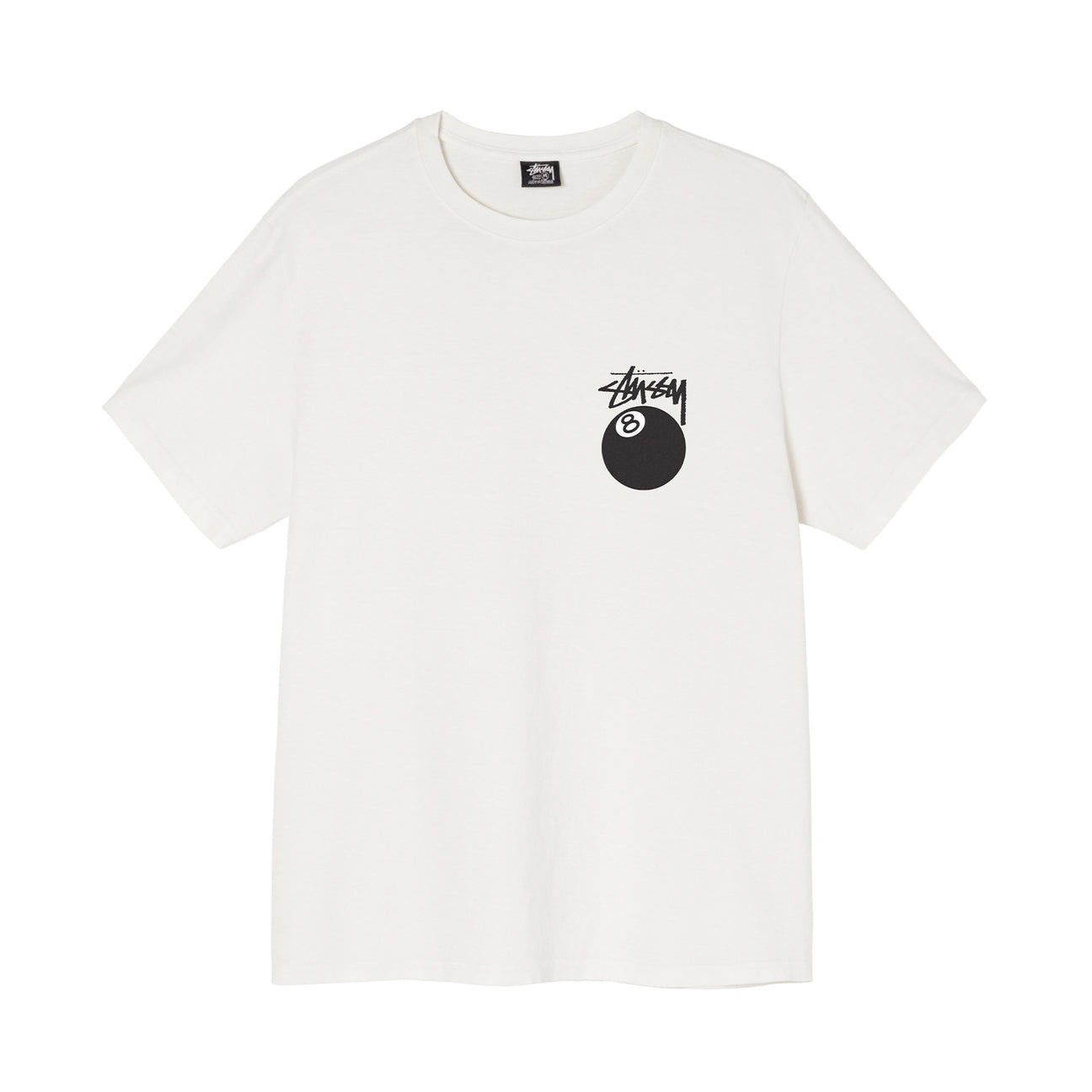 STUSSY 8 BALL TSHIRT - NATURAL