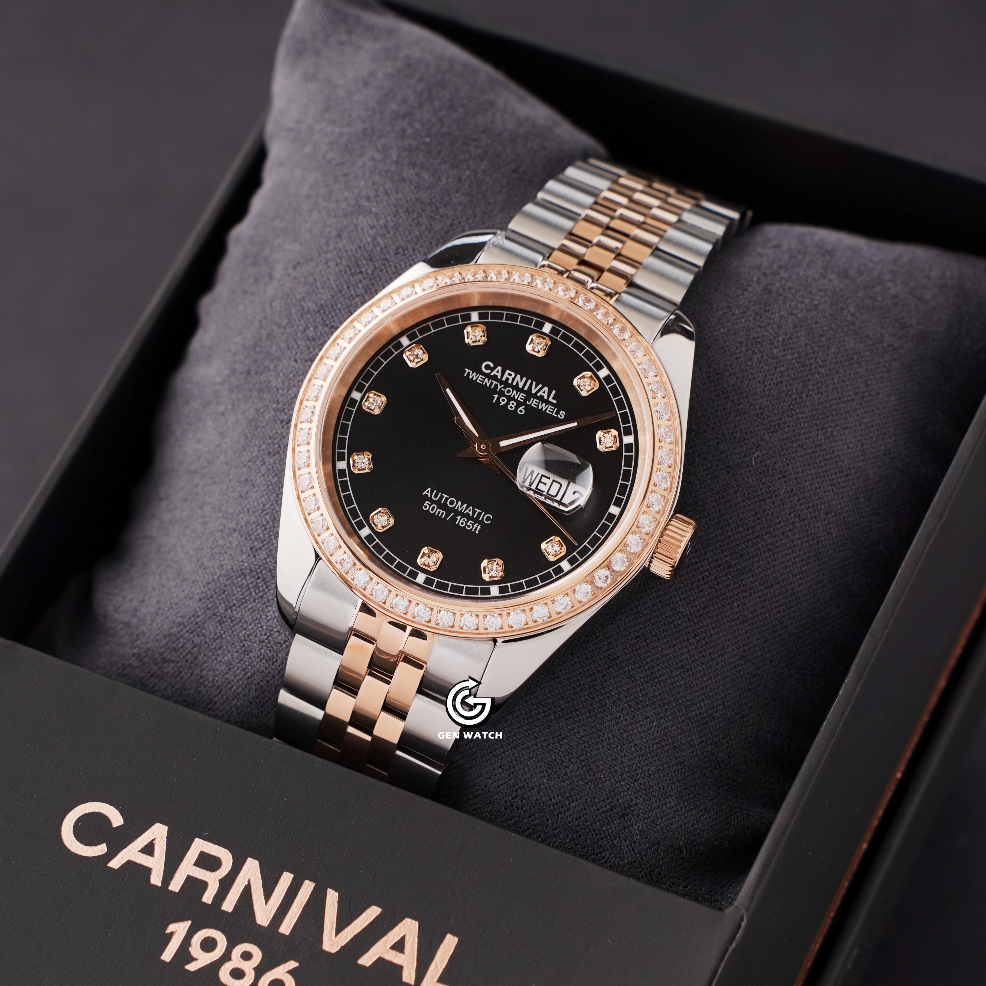 ĐỒNG HỒ NAM CARNIVAL 8131G2 CH D AUTOMATIC 41MM
