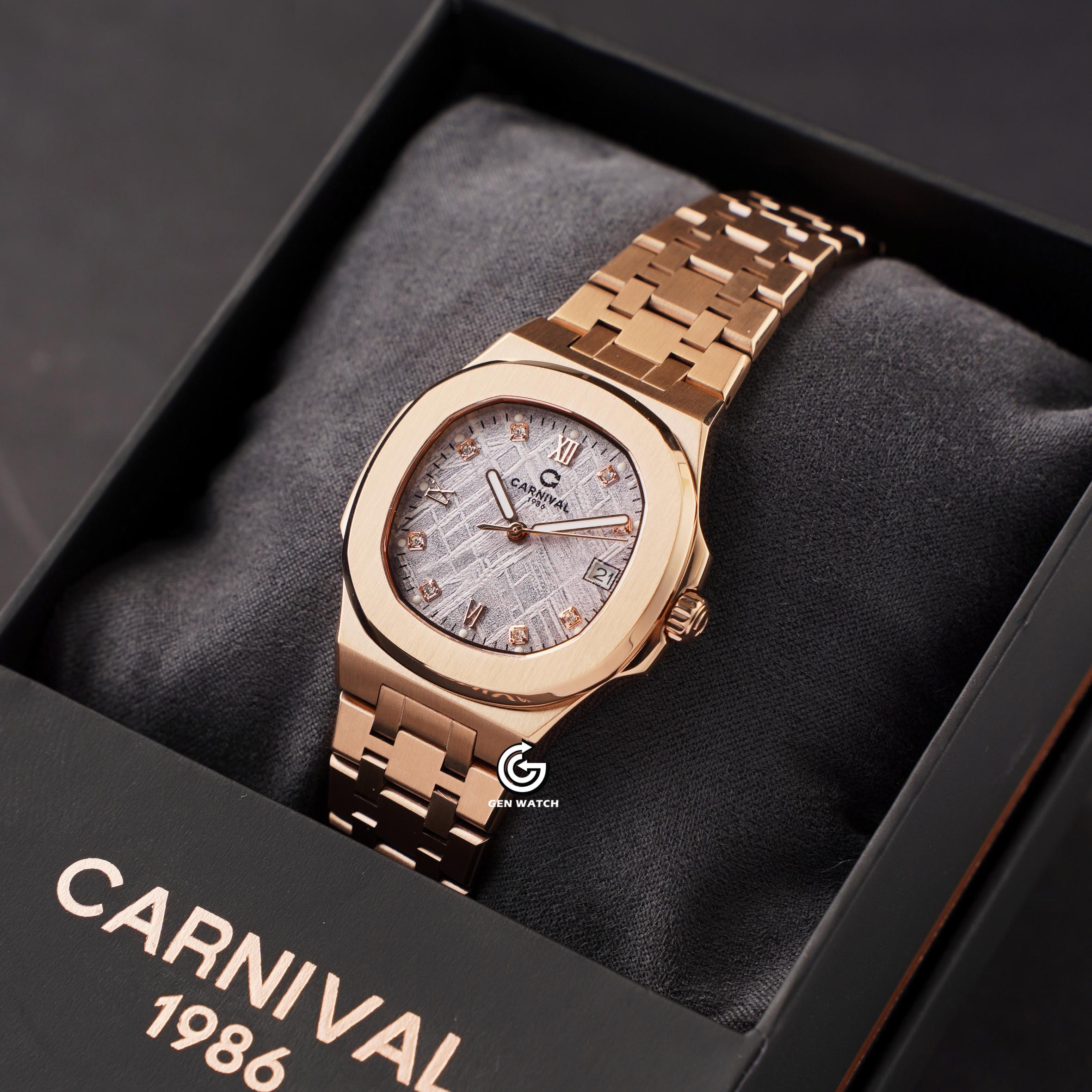 ĐỒNG HỒ NỮ CARNIVAL 8160L VH TT QUARTZ 34MM