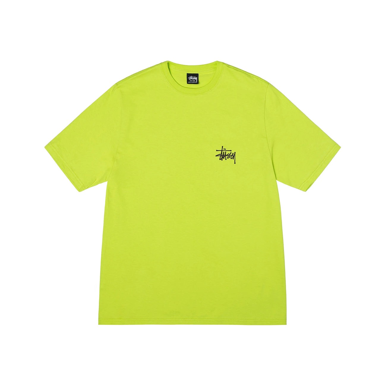 STUSSY BASIC TSHIRT - KEYLIME