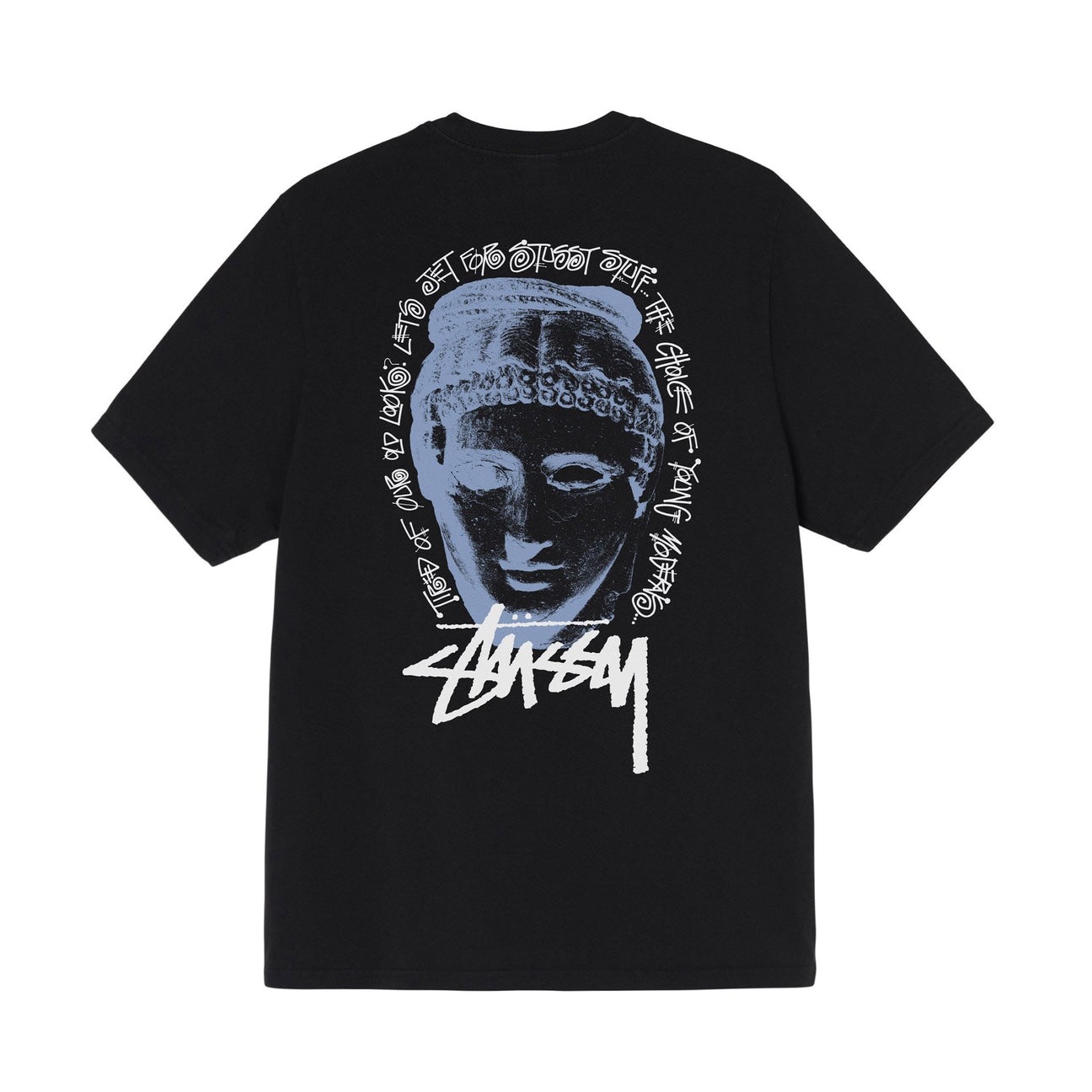 STUSSY YOUNG MODERENS TSHIRT - BLACK