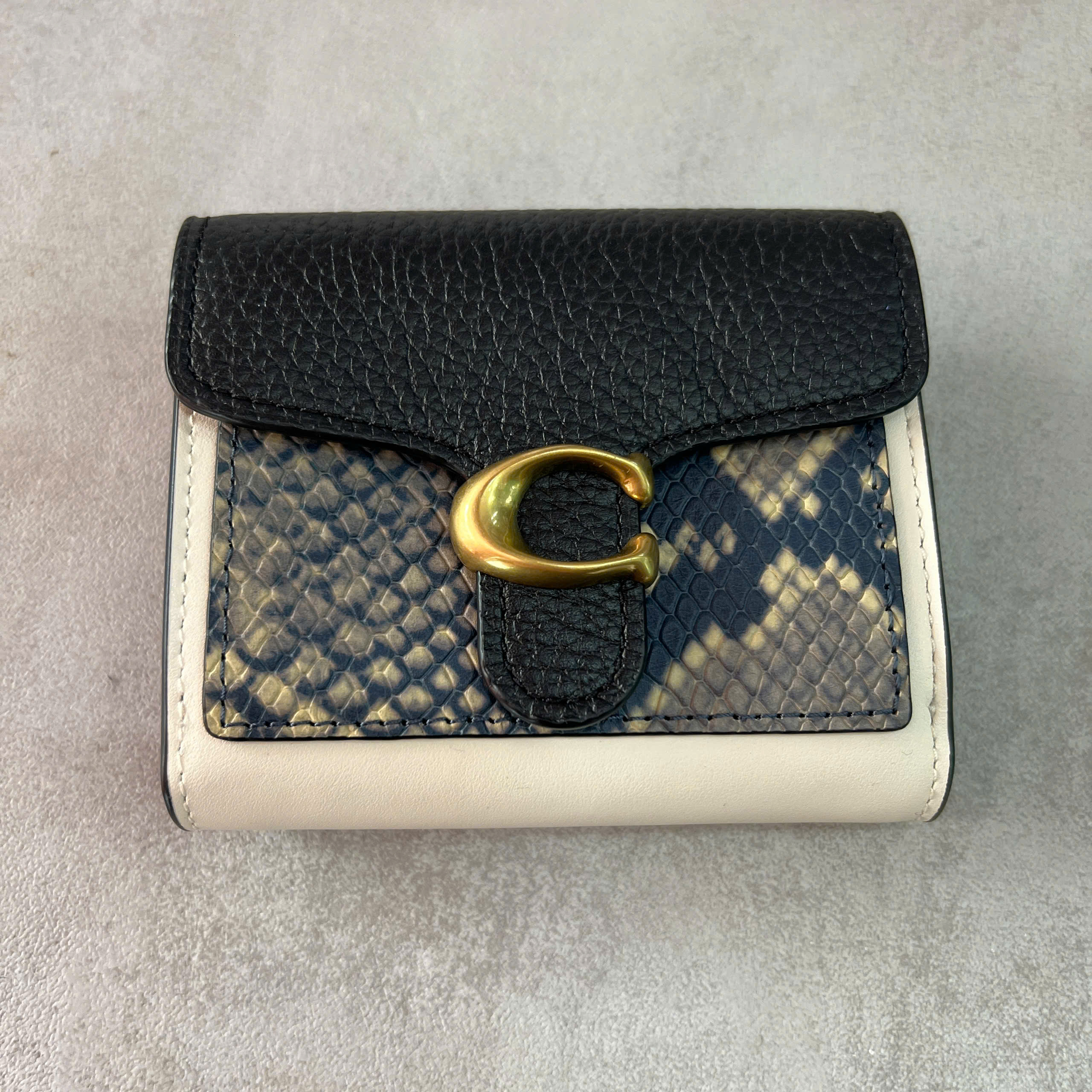 COACH TABBY SNAKE SMALL WALLET