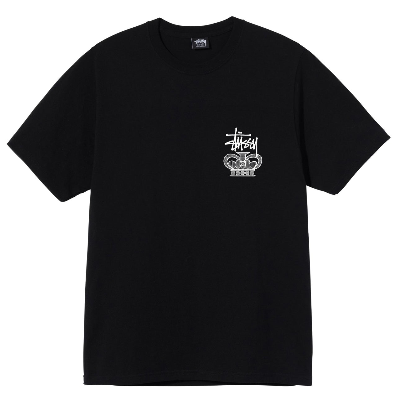 STUSSY ONE WORLD TSHIRT - BLACK