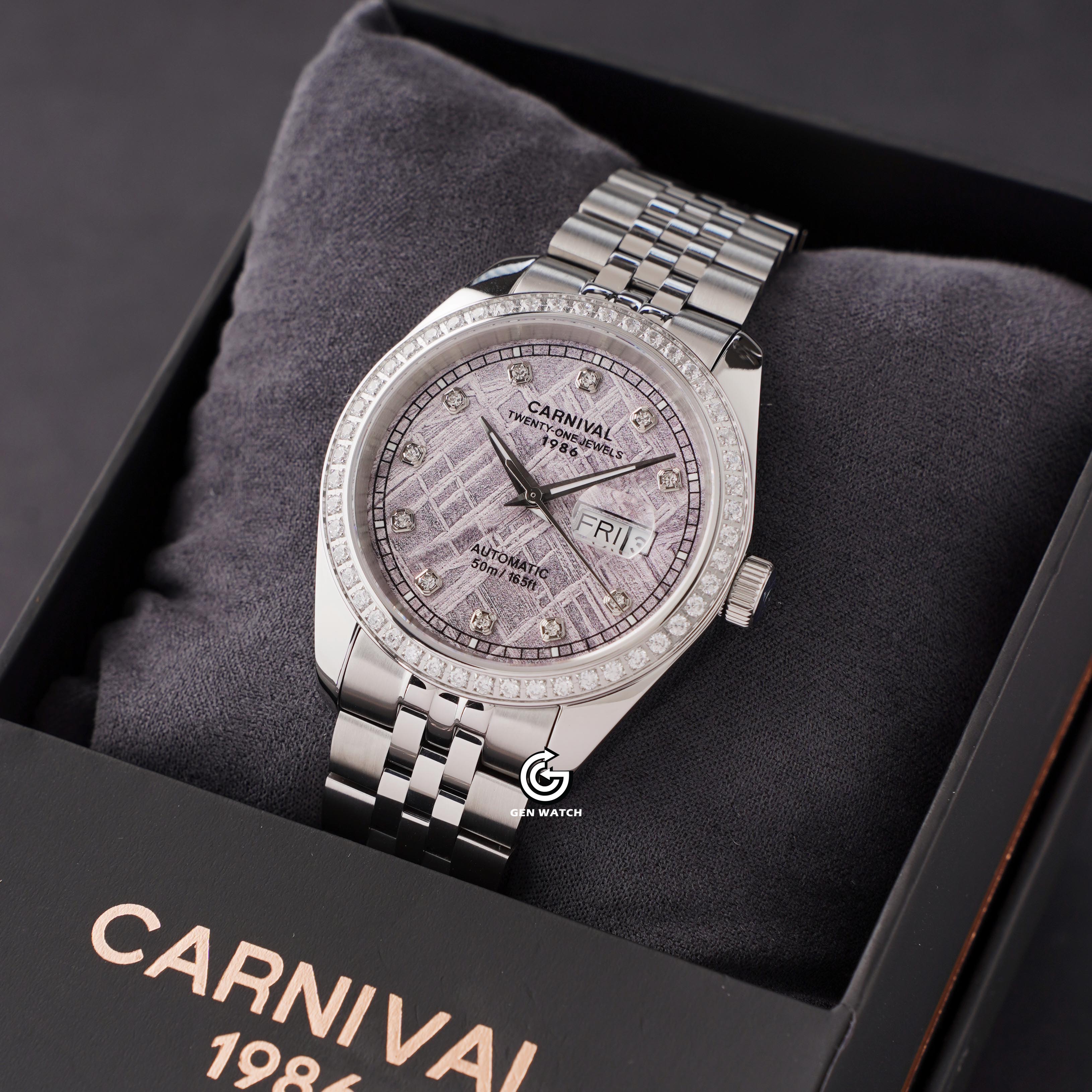 ĐỒNG HỒ NAM CARNIVAL 8131G2 VT TT AUTOMATIC 41MM