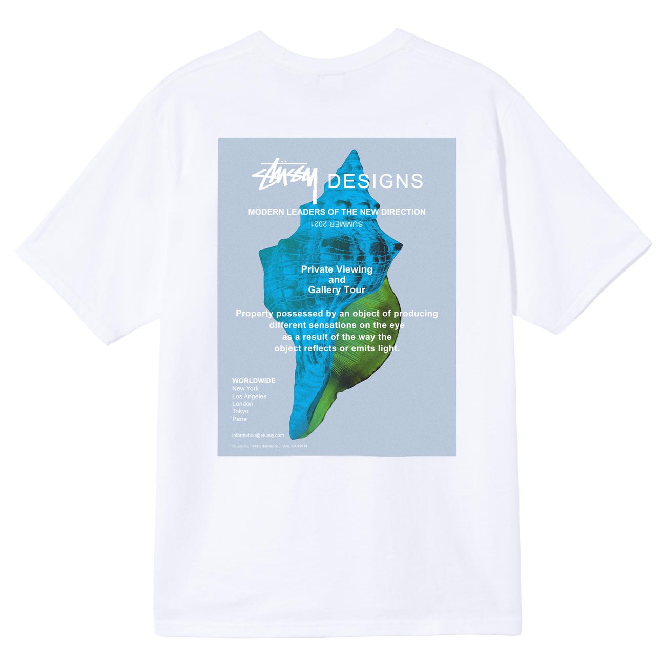 STUSSY MODERN LEADER TSHIRT - WHITE
