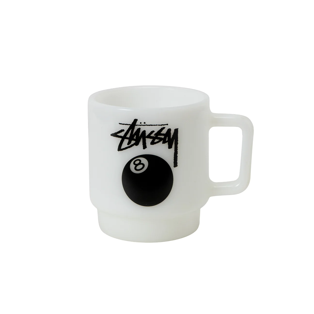 STUSSY 8BALL MILK GLASS STACKING