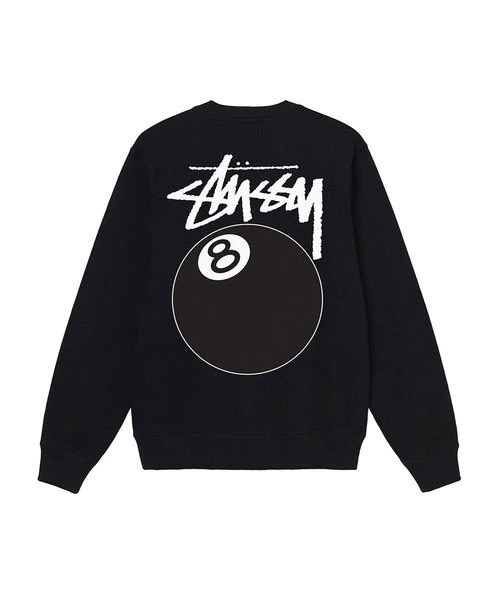 STUSSY 8 BALL SWEATER - BLACK