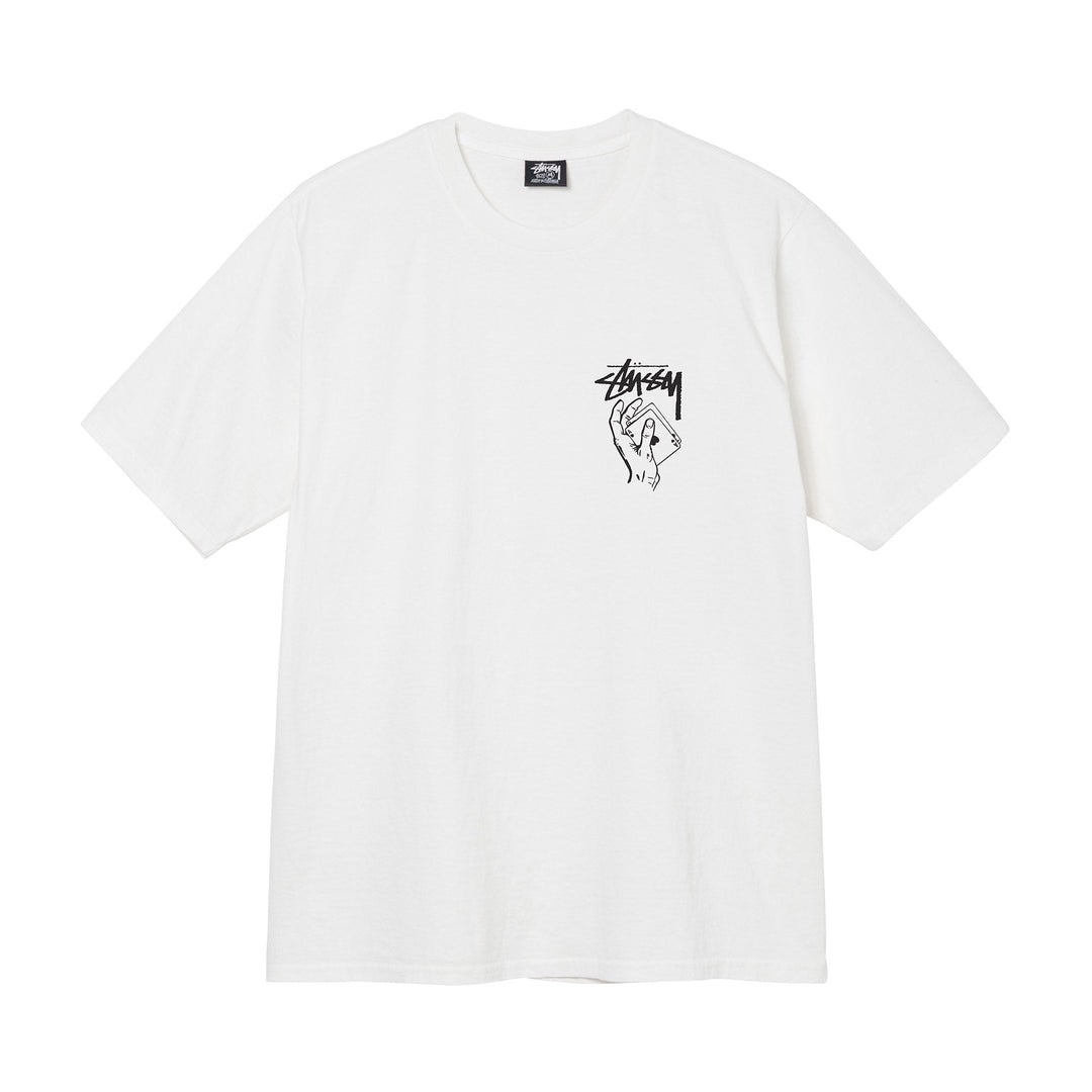 STUSSY SHUFFLE TSHIRT - WHITE