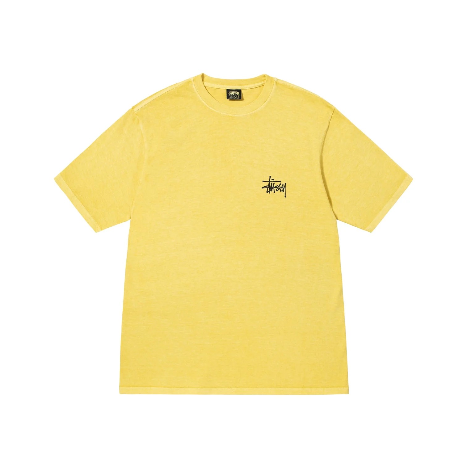 STUSSY BASIC TSHIRT - BUTTER